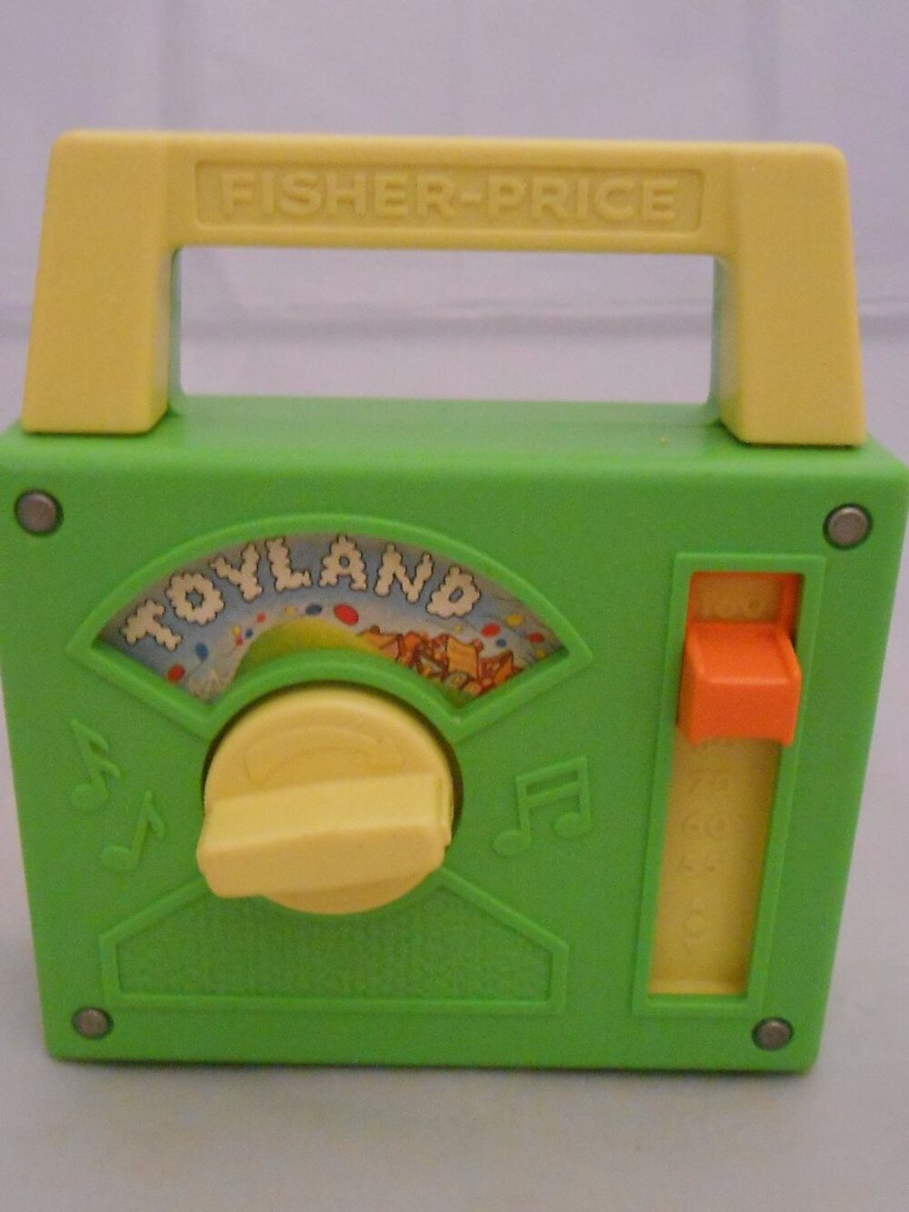 Vintage Fisher Price Toyland Radio, Music Box, #795, 1983, Wind-Up, Musical
